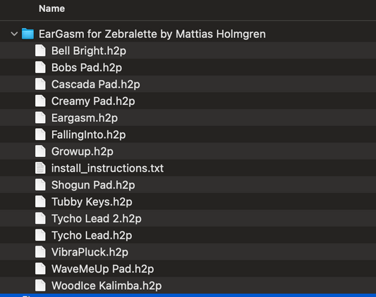 Eargasm - Zebralette 3 Presets