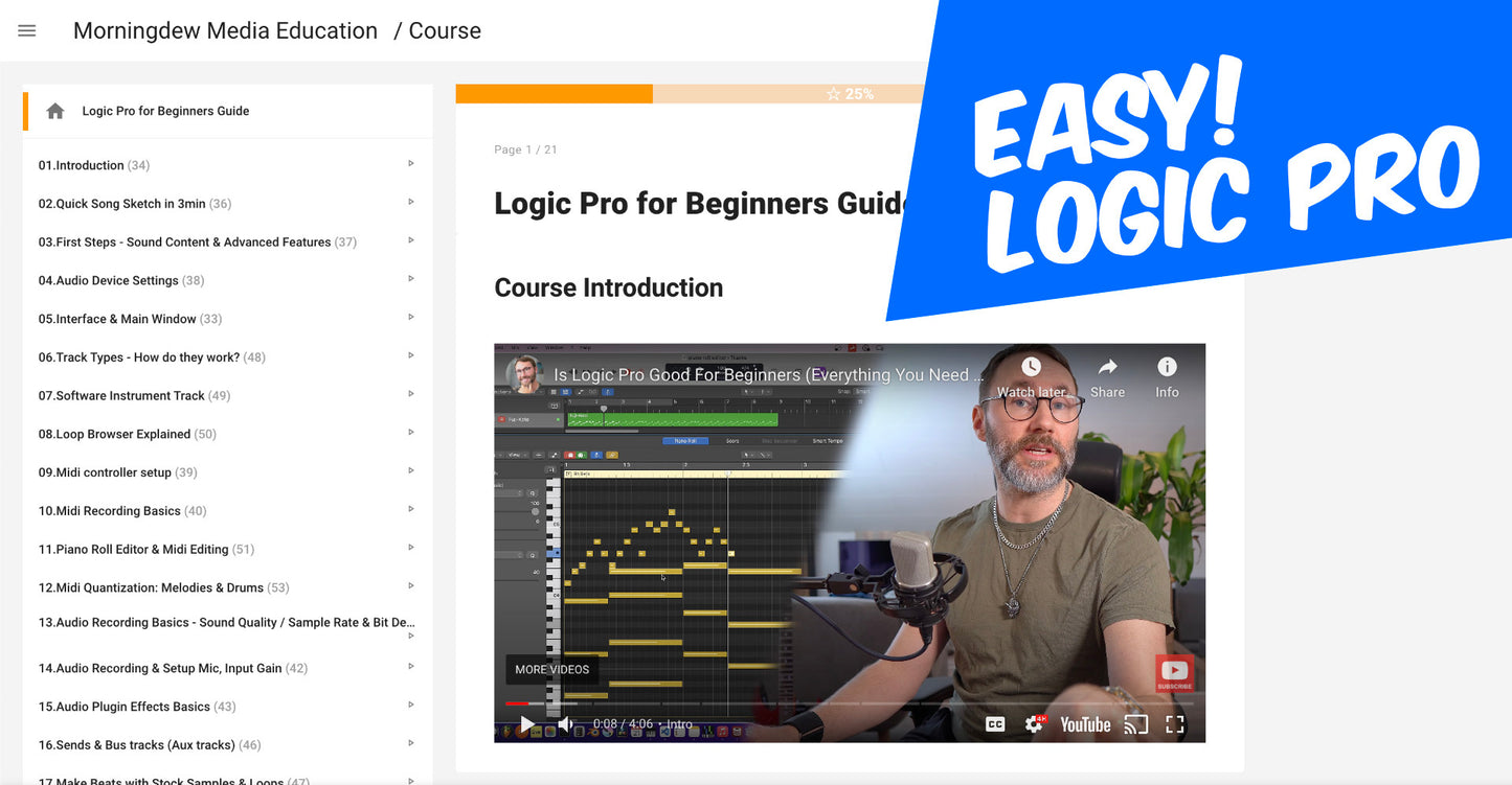 Logic Pro for Beginners Course