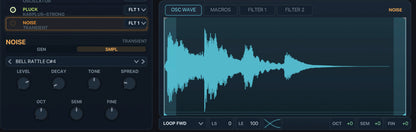 Noise oscillator supports samples too!